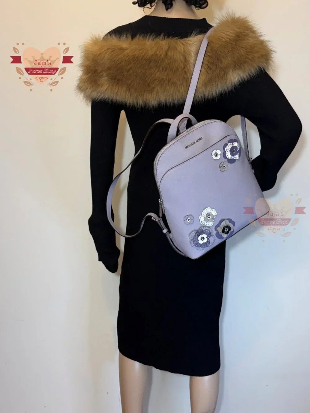 💜Michael kors Floral Saffiano Leather Backpack💜